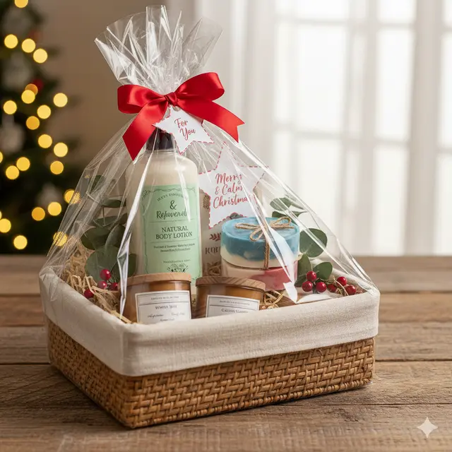 Hampers natal unik (Foto: Gemini AI)