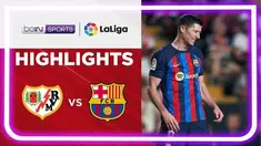 Berita video highlights laga pekan ke-31 Liga Spanyol (LaLiga) 2022/2023 antara Rayo Vallecano melawan Barcelona yang berakhir dengan skor 2-1, Kamis (27/4/2023) dini hari WIB.
