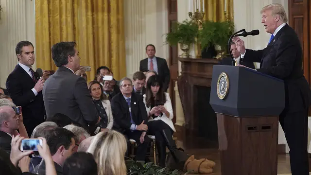 Donald Trump Bertengkar dengan Jurnalis CNN