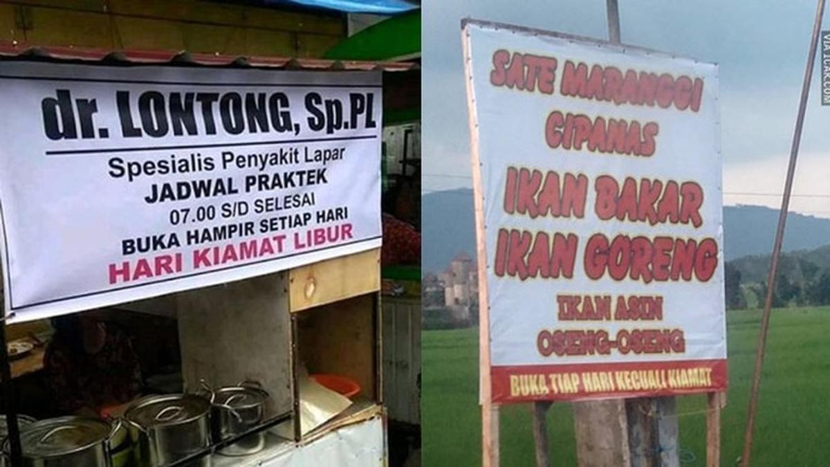 8 Spanduk Jualan Hari Kiamat Tutup Ini Bikin Pembeli Elus Dada Kocak