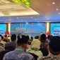 Wakil Presiden Ma'ruf Amin dalam Ijtima' Sanawi Dewan Pengawas Syariah ke-19, di Hotel Grand Sahid Jakarta, Jumat (13/10/2023) - (Liputan6.com/Vatrischa Putri Nur Sutrisno)