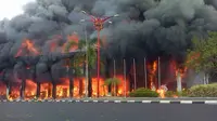 Kantor Gubernur Kalteng Dilanda Kebakaran Hebat