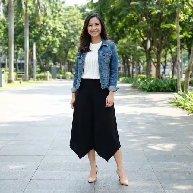 Pointed-Hem Pants (Gemini AI)