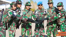 Citizen6, Lebanon: Lomba Spanish Martch yang menempuh jarak kurang lebih 20 km ini, diikuti oleh 16 Regu dari enam Satgas Kontingen negara. (Pengirim: Badarudin Bakri)