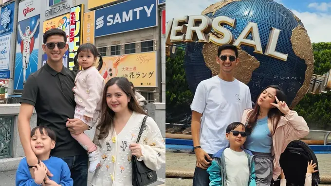 Gaya Sporty Feminin Tasya Kamila Liburan Bareng Dua Toddler di Jepang, Tampil Kece dengan Tas Chanel