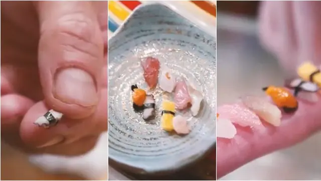 Restoran Ini Ciptakan Sushi Terkecil di Dunia, Begini Cara Mendapatkannya