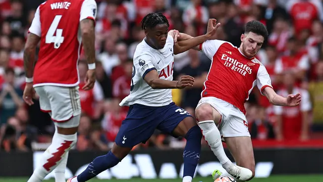 Declan Rice - Arsenal vs Tottenham di Premier League 2023/2024
