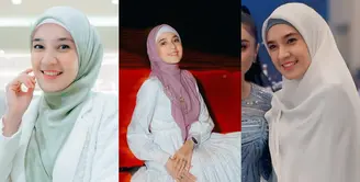 Dhini Aminarti dikenal sebagai salah satu artis yang konsisten kenakan hijab. Kerap kali ia kenakan hijab syar'i namun dengan tampilan yang stylish. Seperti apa tampilannya?