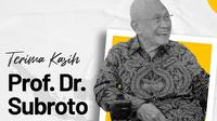 Mantan Menteri Pertambangan dan Energi Prof. Dr. Subroto meninggal dunia pada hari ini 20 Desember 2022. (Sumber: Instagram @kesdm)