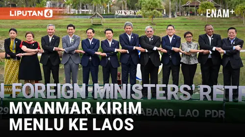 VIDEO: Pertemuan Menlu ASEAN di Laos, Myanmar Kirim Delegasinya