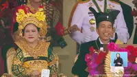 Presiden Joko Widodo (Jokowi) dan Ibu Negara Iriana menikmati penampilan Putri Ariani di acara HUT ke-78 Republik Indonesia (HUT ke-78 RI) pada Kamis (17/8/2023) di Istana. (YouTube Sekretariat Presiden)