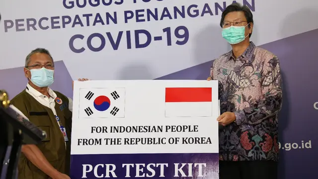 Korea Selatan sumbang 32.200 PCR test kit virus corona kepada Indonesia (sumber: BNPB)