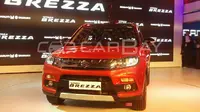 Maruti Suzuki resmi merilis Suzuki Vitara Brezza di gelaran India Auto Expo 2016, Rabu (3/2/2016).
