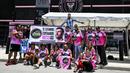 <p>Sejumlah fans Inter Miami berfoto bersama saat menunggu kedatangan Lionel Messi di DRV PNK Stadium, Fort Lauderdale, Florida, 11 Juli 2023 waktu setempat. Messi mendarat di Florida pada hari Selasa (11/07/2023) waktu setempat. Hal tersebut diketahui dari tayangan televisi ESPN. Inter Miami rencananya akan mengadakan acara presentasi bertajuk 'The Unveil' pada 16 Juli di stadion kandangnya. (AFP/Chandan Khanna)</p>