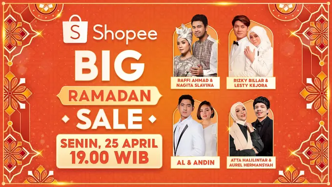 Jangan Lewatkan Penampilan Empat Pasangan Artis Indonesia Fenomenal di Shopee Big Ramadan Sale TV Show