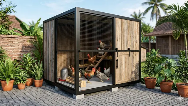 Ide Kandang Ayam Unik Bentuk Rumah Mini yang Estetik dan Fungsional