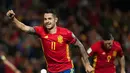 Tim nasional Spanyol berpesta empat gol atas Makedonia dalam laga lanjutan Grup G Kualifikasi Piala Dunia 2018 di Estadio Nuevo Los Carmenes, Sabtu (12/11/2016) waktu setempat. (AFP/Jorge Guerrero)
