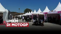Berita video UMKM yang ada di Sirkuit Mandalika temeni penonton nikmati balapan.