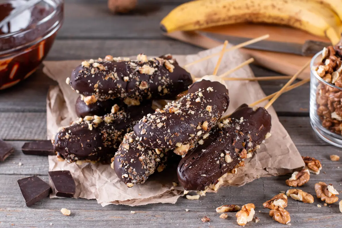 es pisang cokelat