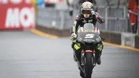 Pebalap Yamaha Tech 3, Johann Zarco, siap mengubah keuntungan pole position menjadi juara di MotoGP Jepang. (dok. MotoGP)