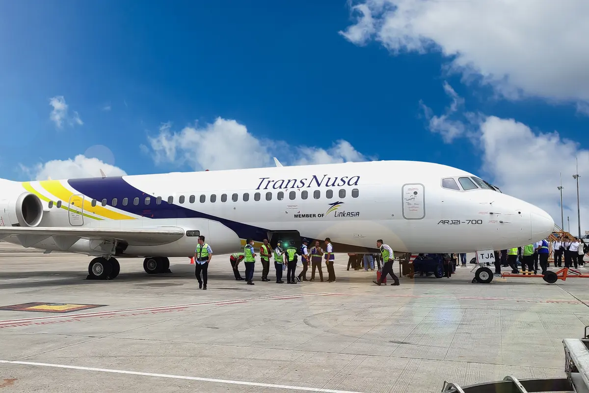 TransNusa resmi operasikan pesawat COMAC ARJ21-700 pertama di Indonesia