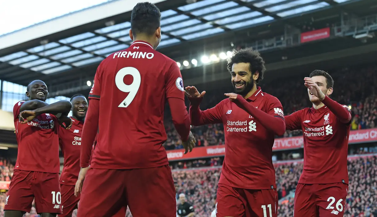 8. Liverpool memiliki rating bintang lima dengan overall rating 83. (AFP/Paul Ellis)