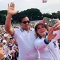 Capres Prabowo dan Titiek Soeharto saat kampanye bareng.