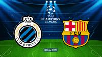 Link Live Streaming Liga Champions: Club Brugge Vs Barcelona