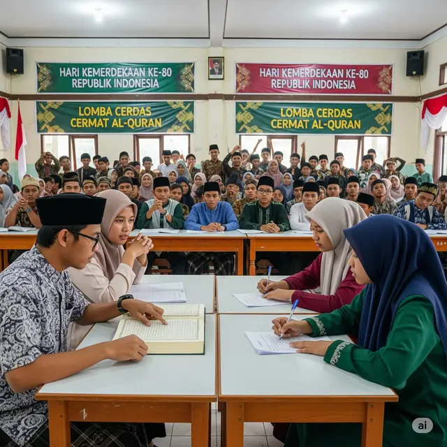 Lomba 17 Agustus di Pesantren