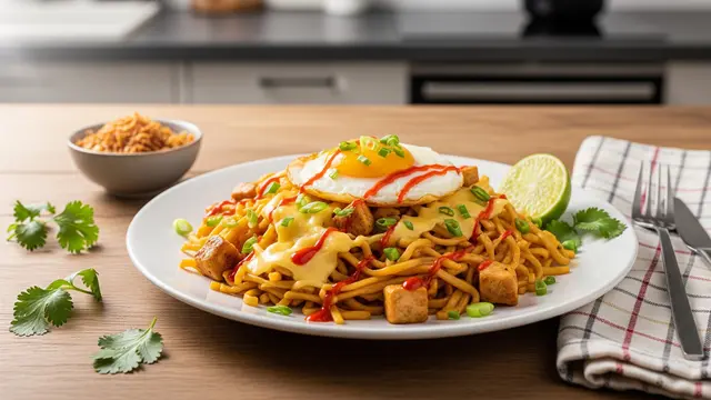 Resep Mie Goreng Saus Keju. Foto: AI Generated