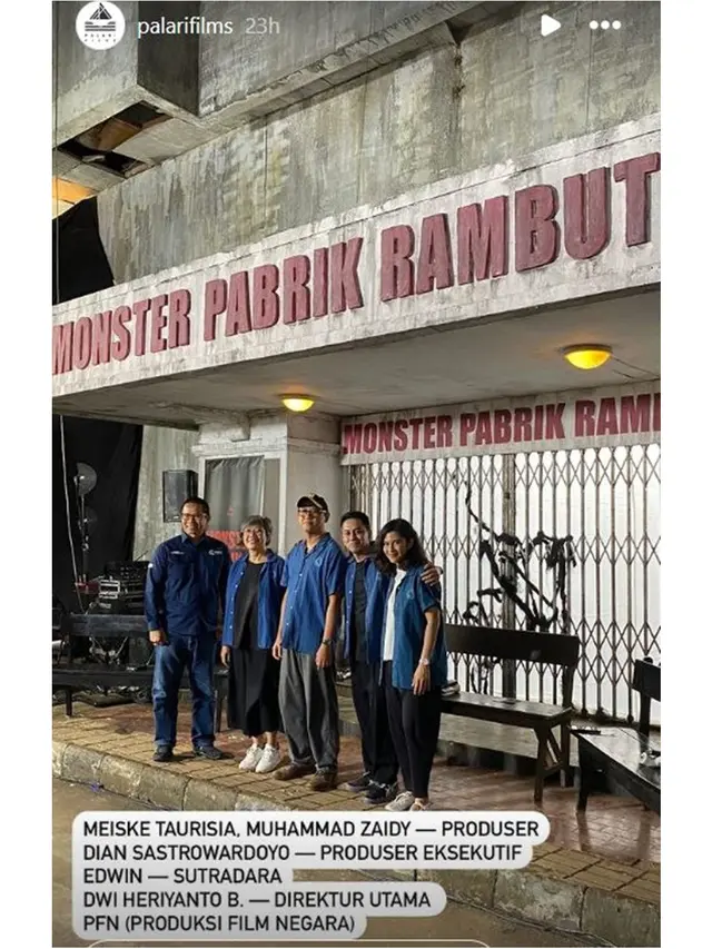 6 Potret Dian Sastrowardoyo Jadi Produser Eksekutif Film Monster Pabrik Rambut