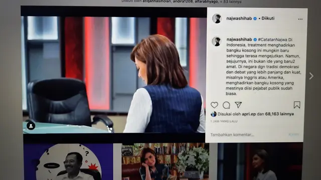 Unggahan Najwa Shihab. (Foto: Instagram @najwashihab)