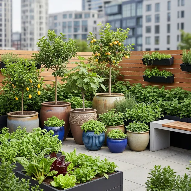 Ide Halaman Rumah Ala Petani Modern yang Cocok di Perkotaan (AI)