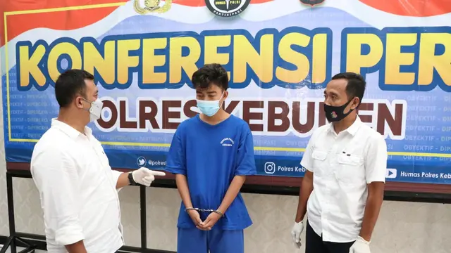 Polres Kebumen menangkap seorang muncikari prostitusi online, yang beroperasi dengan aplikasi Wechat, di Kebumen. (Foto: Liputan6.com/Humas Polres Kebumen)