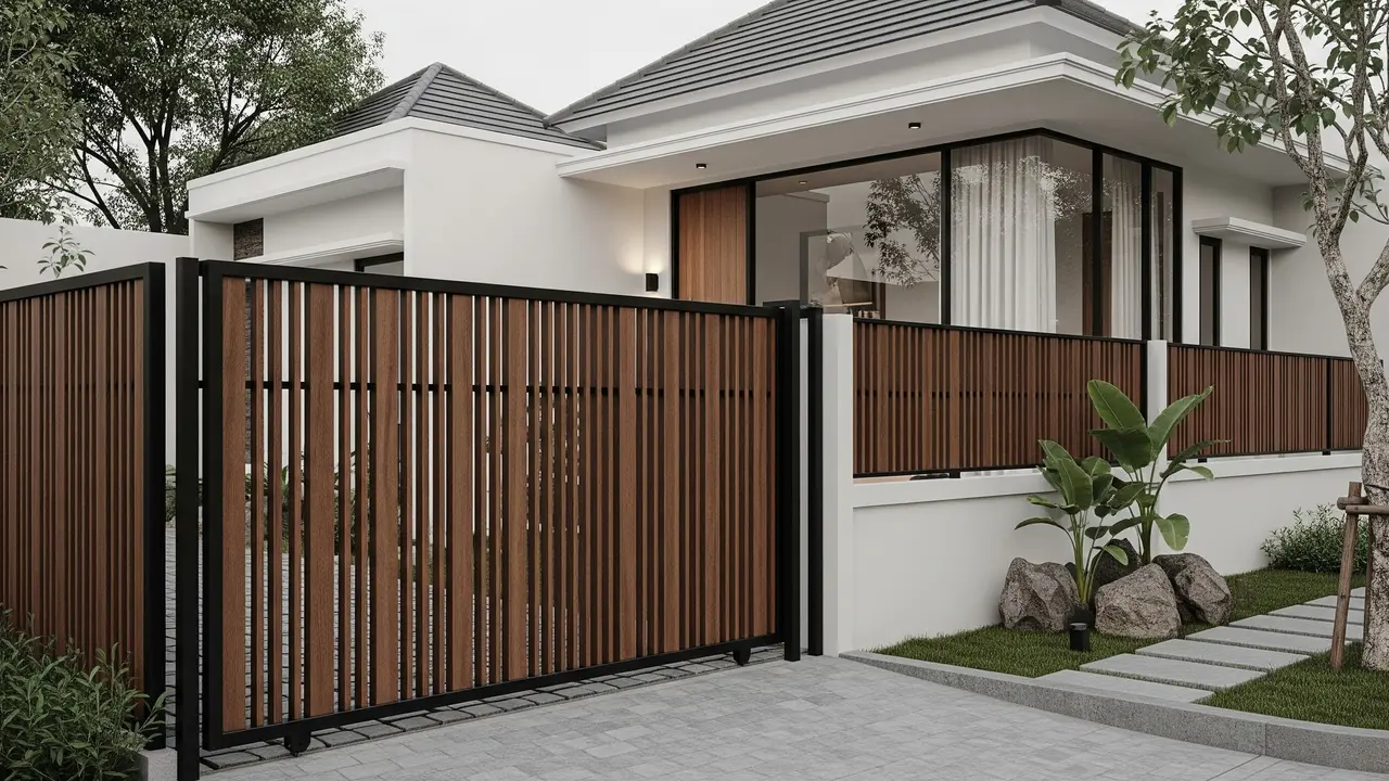 Model Pagar Minimalis Tanpa Tiang Besar