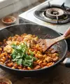 Resep Makaroni Basah Pedas dengan Telur. Foto: AI Generated