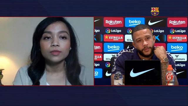 Wawancara eksklusif Bola.com dengan penyerang Barcelona, Memphis Depay.