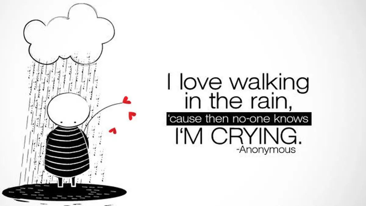 We for a walk when it raining. We for a walk when it raining