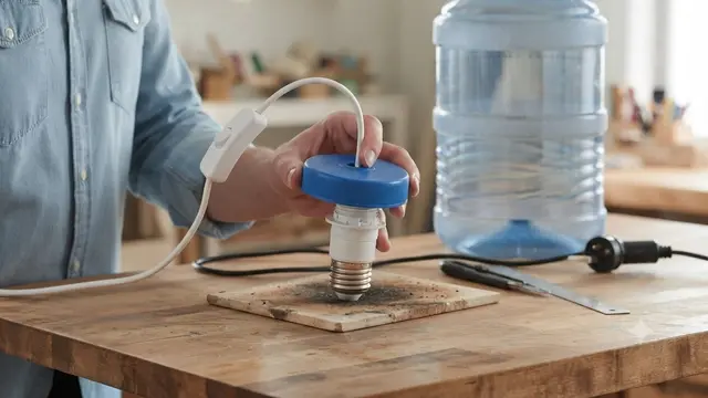 Cara Membuat Lampu Hias dari Galon Bekas