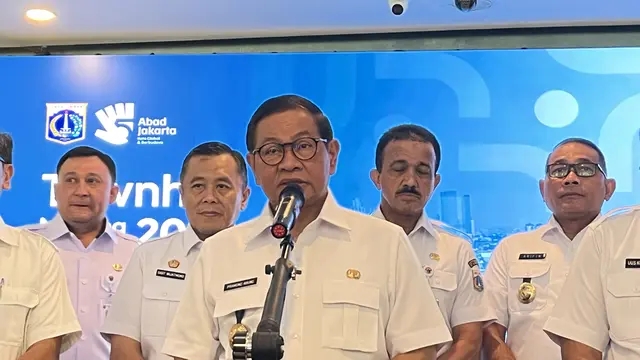 Gubernur DKI Jakarta Pramono Anung di Taman Ismail Marzuki (TIM), Jakarta Pusat, Rabu (15/4/2026). (Liputan6.com/Winda Nelfira)