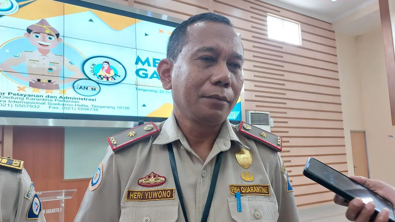 Kepala Balai Besar Karantina Ikan, Pengendalian Mutu, dan Keamanan Hasil Perikanan Jakarta I, Heri Yuwono. (Liputan6.com/Pramita Tristiawati)