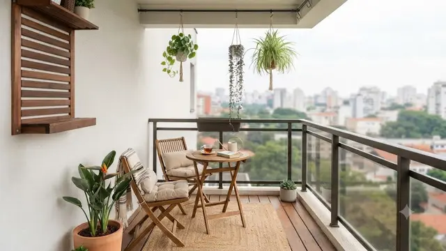 Percantik Balkon dengan Tanaman Gantung (AI Generated)