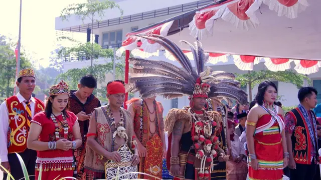 Upacara Kemerdekaan di Entikong