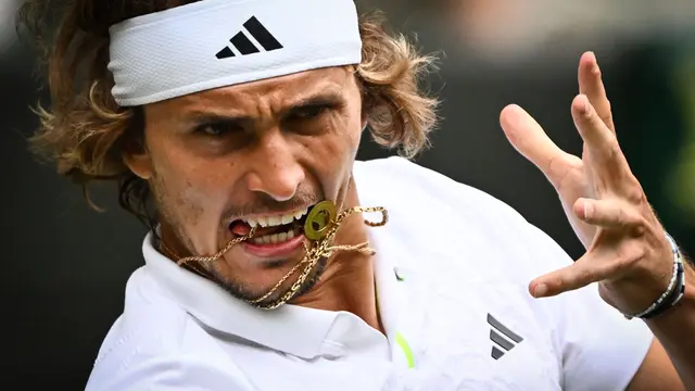 Foto: Ragam Eskpresi Petenis Top Dunia di Turnamen Wimbeldon 2023