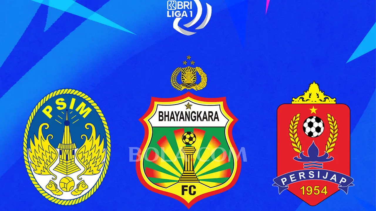 BRI Liga 1 - Logo PSIM, Bhayangkara FC, Persijap