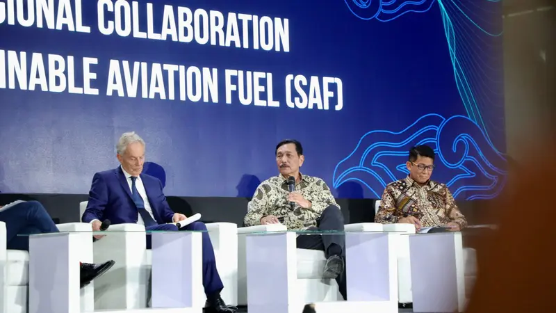 Diskusi pengembangan industri bahan bakar penerbangan berkelanjutan dalam acara perhelatan Bali international Air Show (BIAS) 2024. (Dok Kemenko Marves)