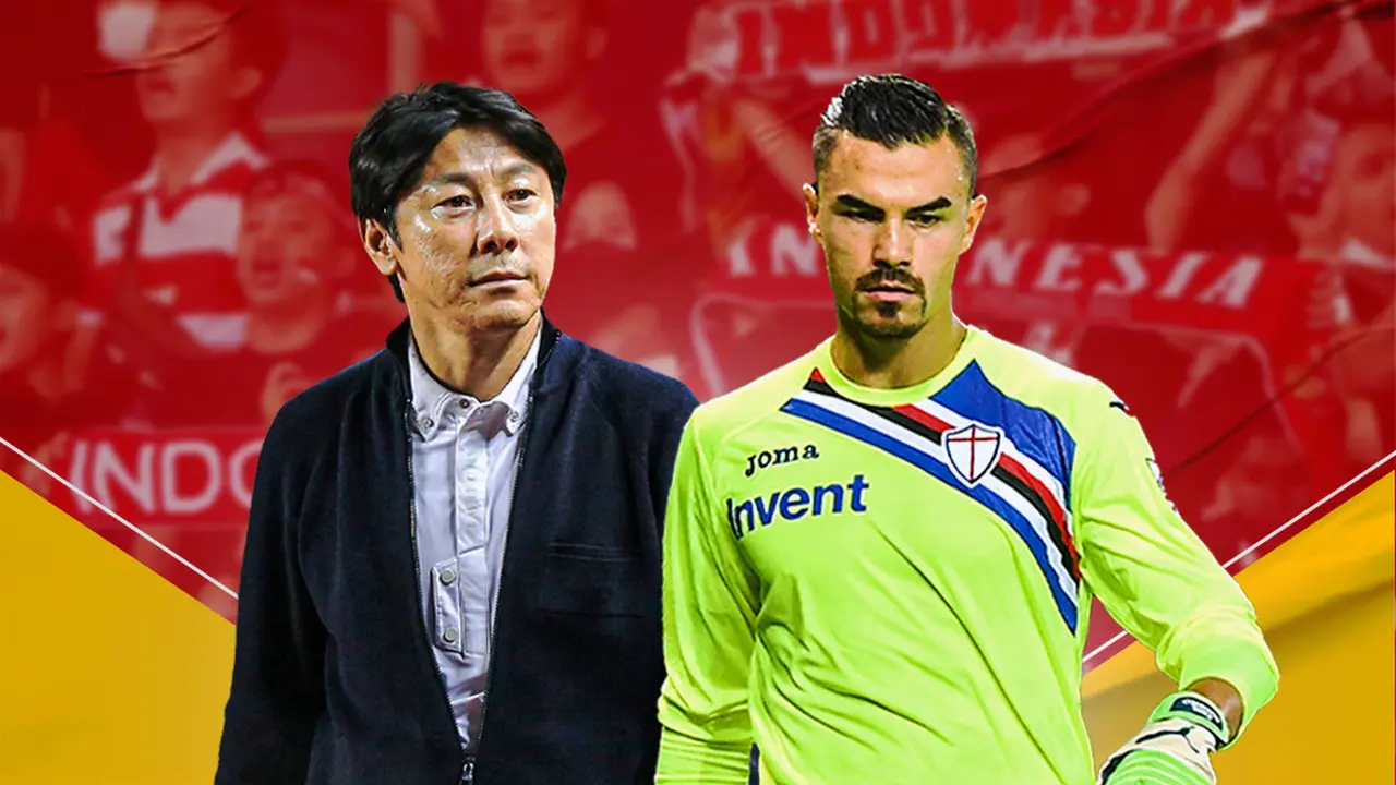 Ilustrasi - Shin Tae-yong dan Emil Audero