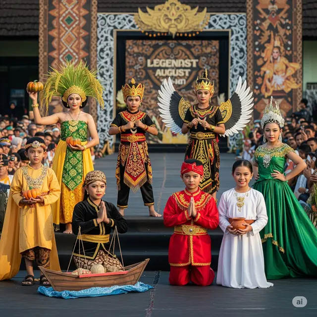 Lomba Fashion Show 17 Agustus Anak. Foto: Gemini