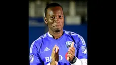 Mantan bintang Chelsea Didier Drogba menjalani debutnya bersama Montreal Impact saat menghadapi Philadelphia Union di Stadion Saputo, Montreal, Kanada, Sabtu (22/082015).