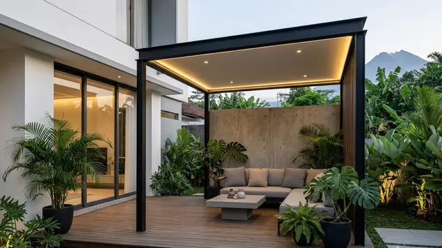 Gazebo Mini Estetik Bergaya Minimalis